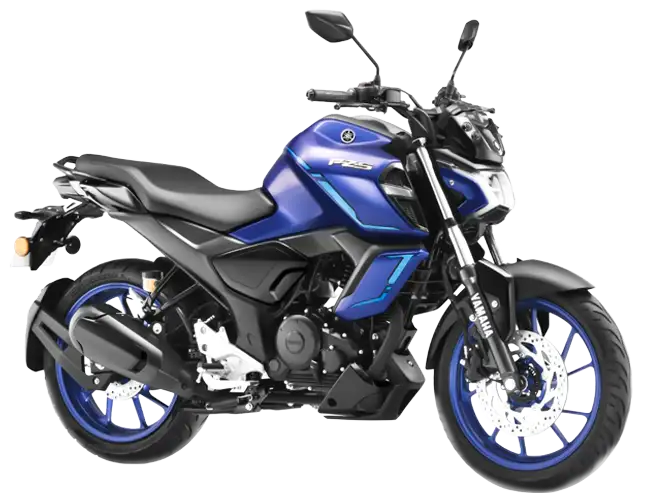 Blue Yamaha FZ 150cc motorbike for rent Sri Lanka airport pickup